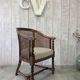 Antique chair with caning