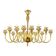 Chandelier moderne en verre de Murano de luxe avec finition ambre