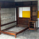 Solid wood bookshelf - French work from the 1950s