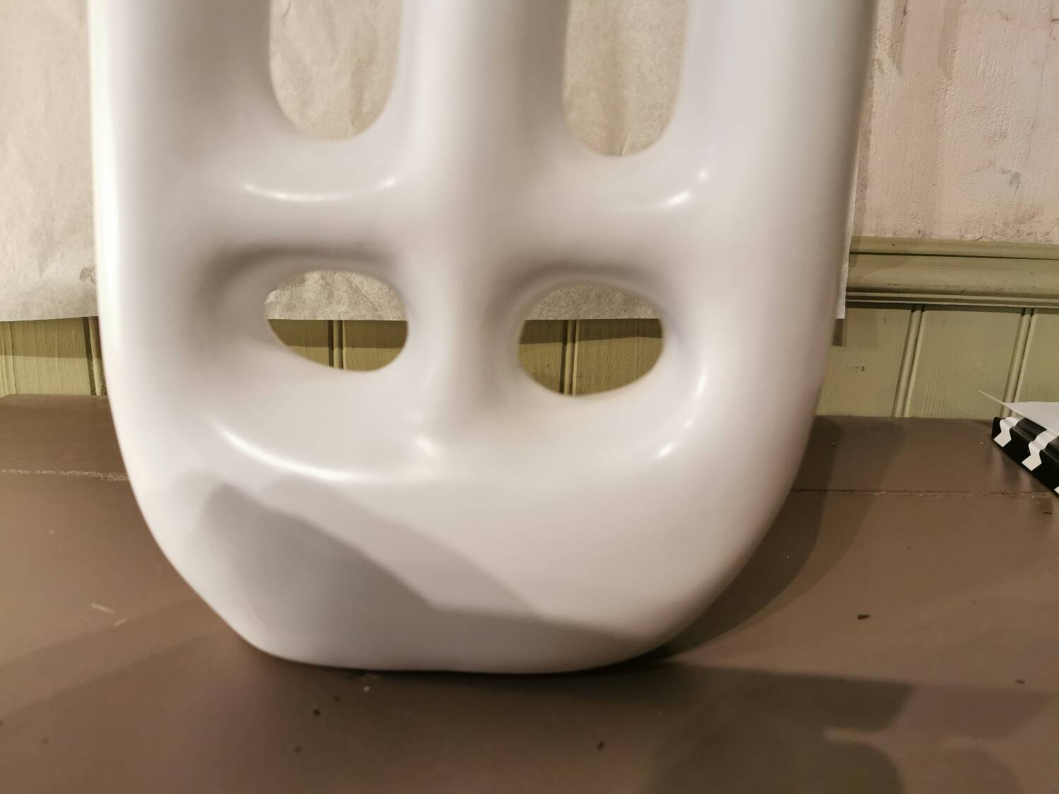 White Tadelakt Vase Morocco