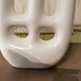 White Tadelakt Vase Morocco