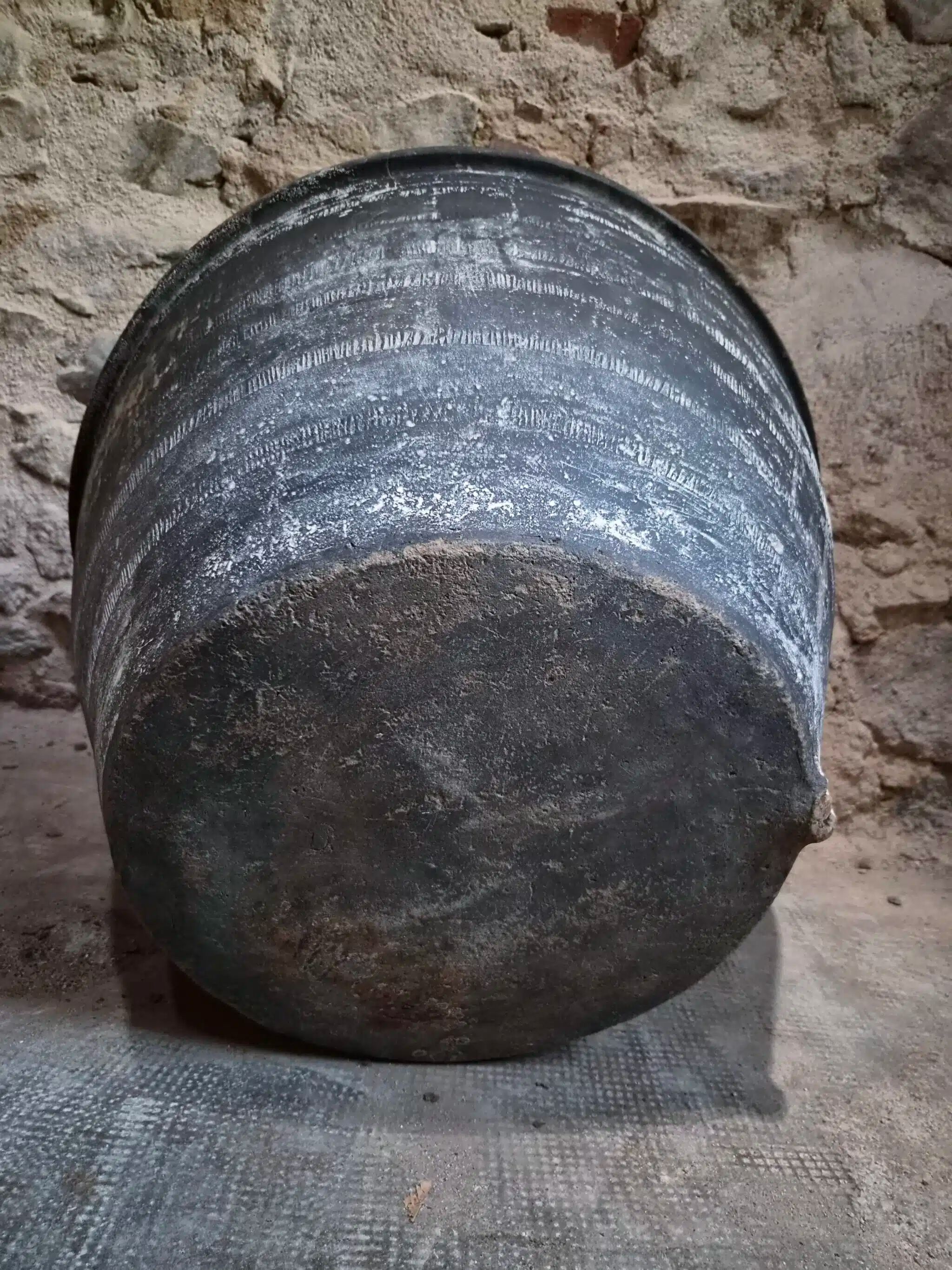 Old rustic washing trough in terracotta, Auvergne, 19th century