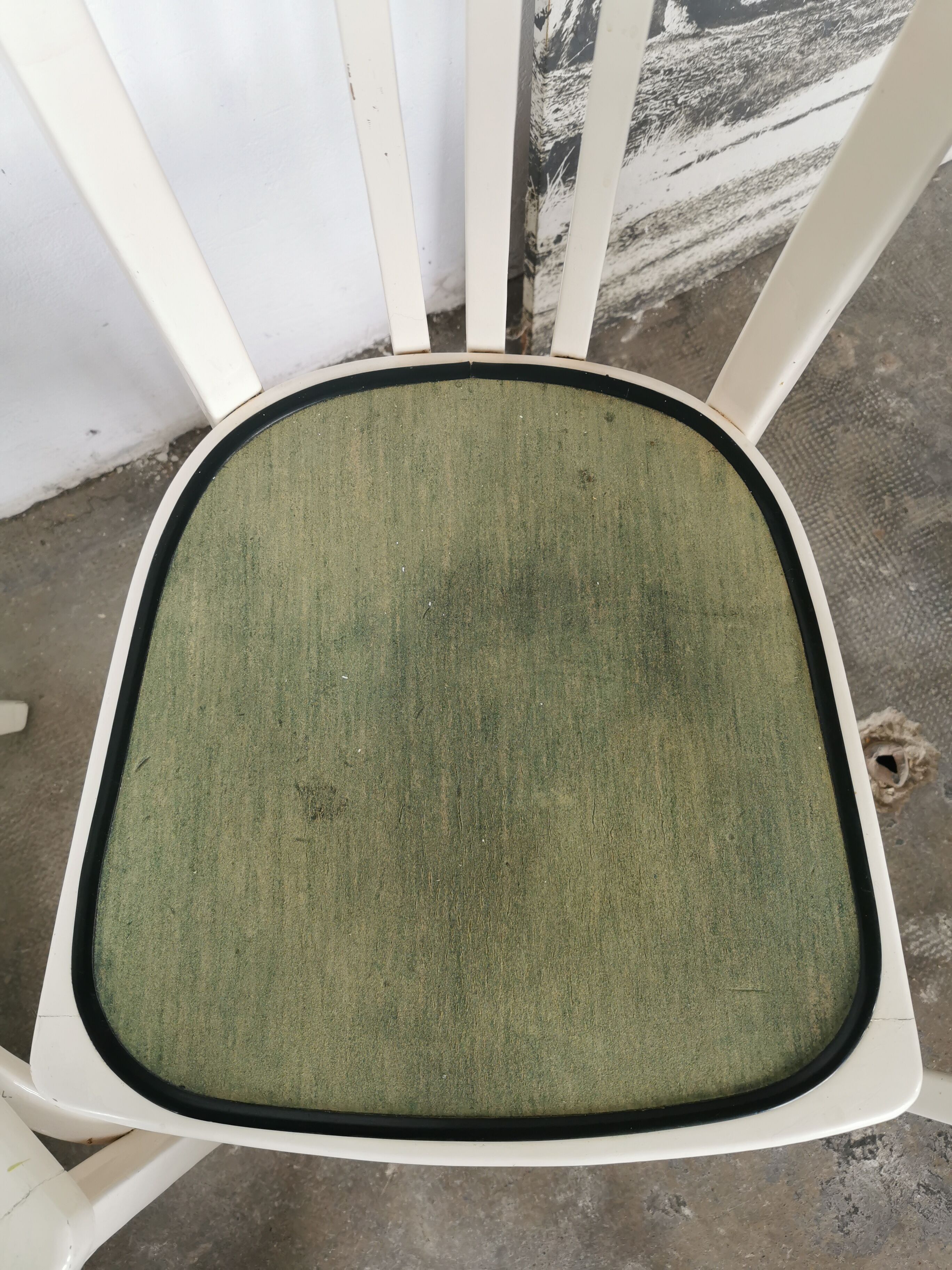 Set de 6 chaises bistrot blanches
