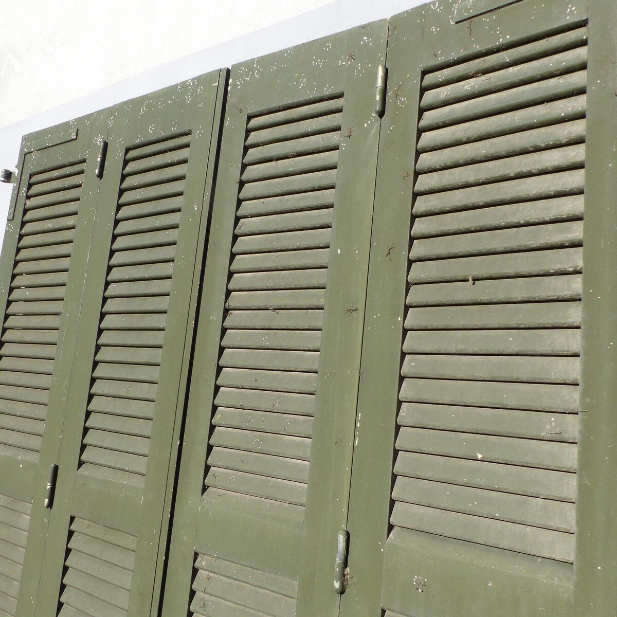 Set of 4 wooden shutters width 140 cm height 228 cm