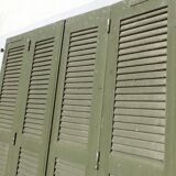 Set of 4 wooden shutters width 140 cm height 228 cm