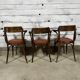 Lot de 3 fauteuils de bistrot