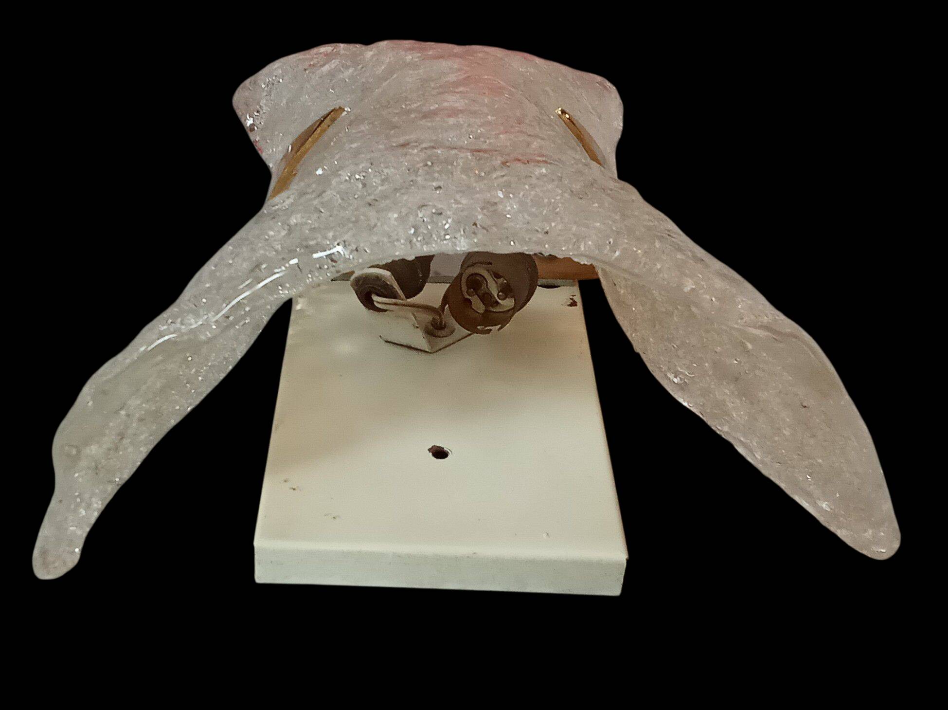 Antique large Murano glass wall light from the 1960s