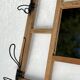 Vintage 1940s modernist mirror coat rack