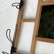 Portemanteau miroir moderniste vintage 1940