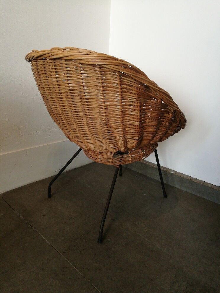 Armchair in rattan circa 1950