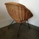 Armchair in rattan circa 1950