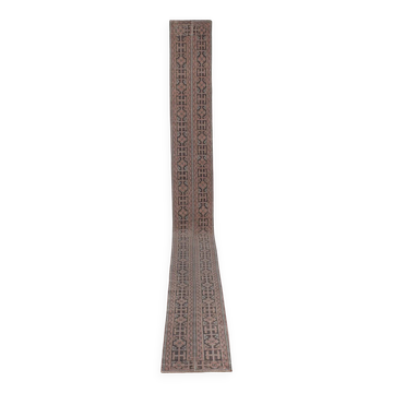 Vintage Turkish hallway rug 60x633 cm