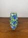 Italian San Marino Titano Vase, Green and Blue Floral Pattern, MCM