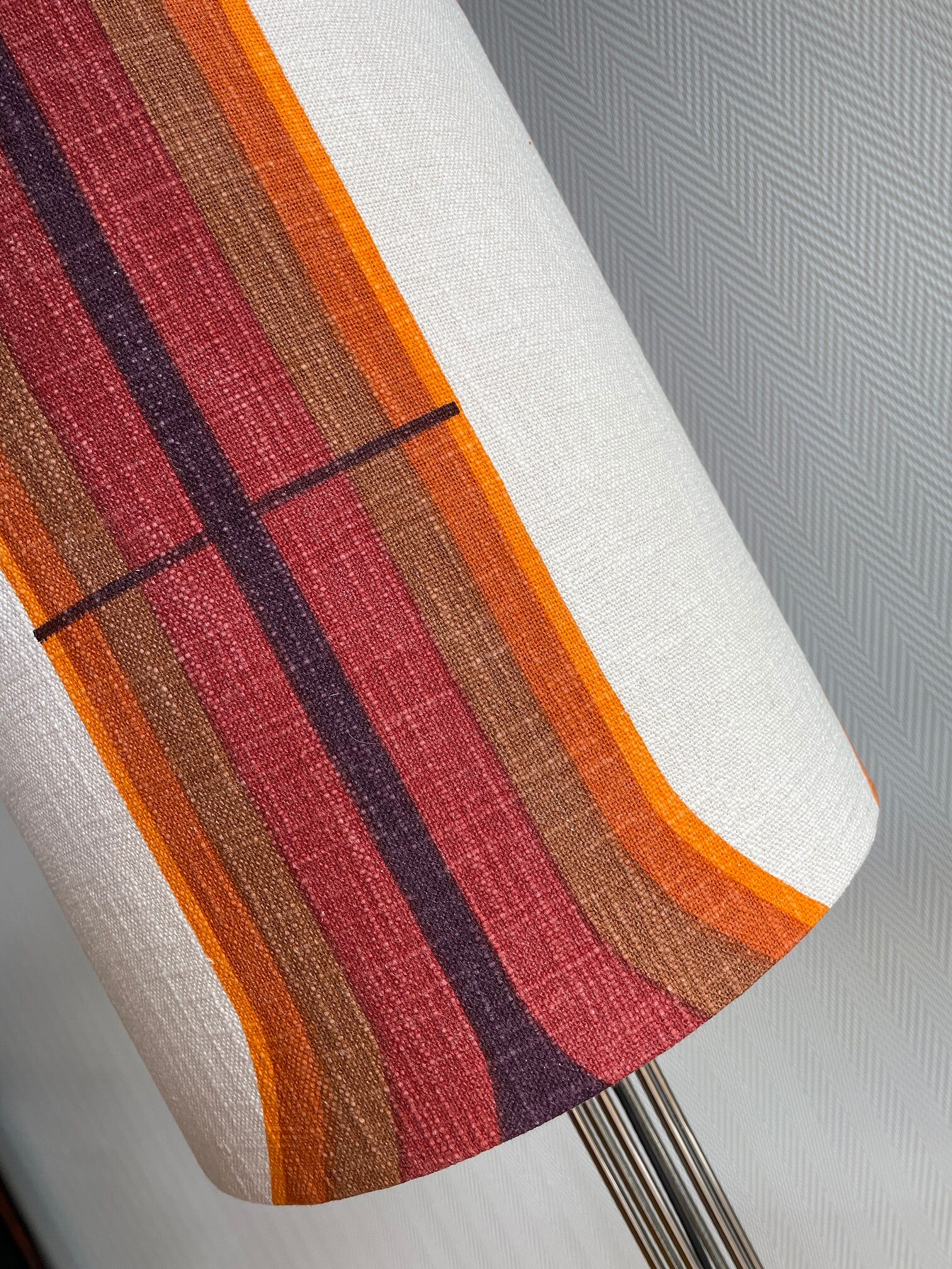 Lampshade Metropolis fabric 70s