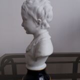 Porcelain child bust sign Tharaud Limoges
