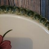 Terracotta dish with floral decoration