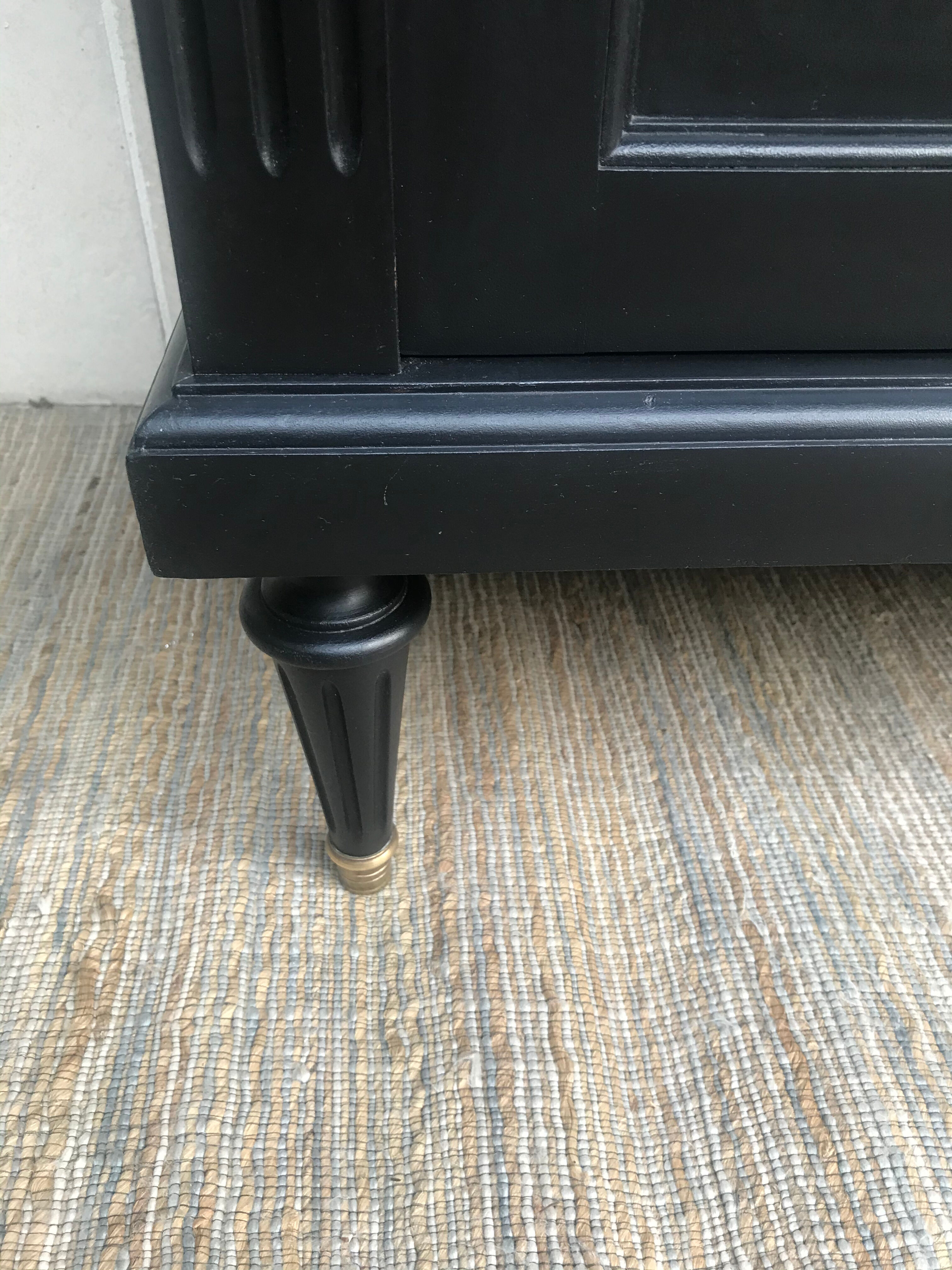 Showcase cabinet of curiosities black and wood