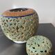 Champlevé ceramic pot
