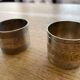 Silver metal napkin rings