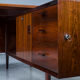 Executive Desk with Sideboard in Rosewood by Arne Vodder for Sibast Møbelfabrik, Denmark, 1950s