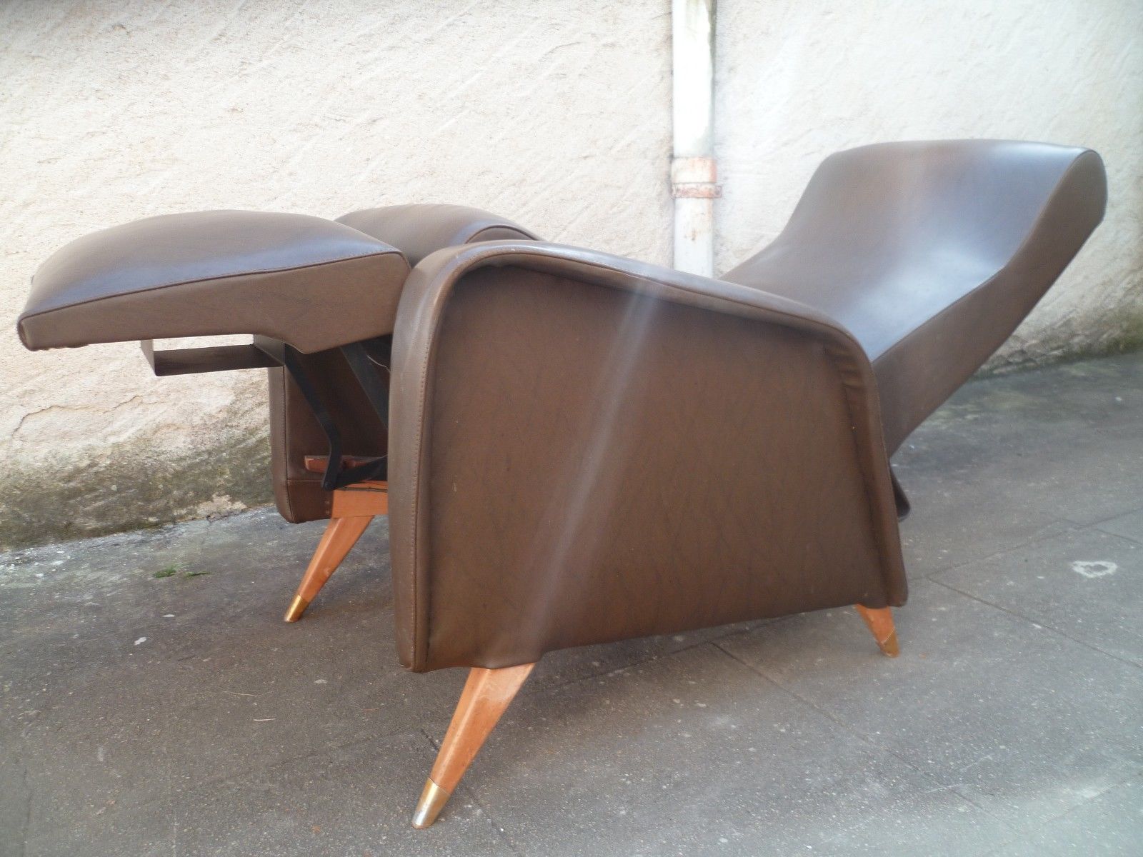 Brown color leather chair