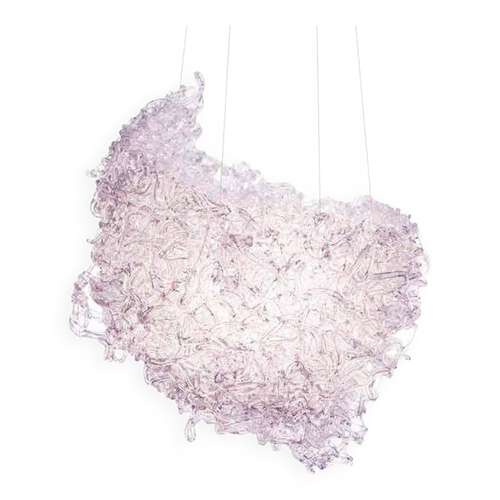 Pink Resin Chandelier Mod Supernova by Jacopo Foggini