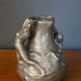 Sculptural bronze vase by Jean-Garnier