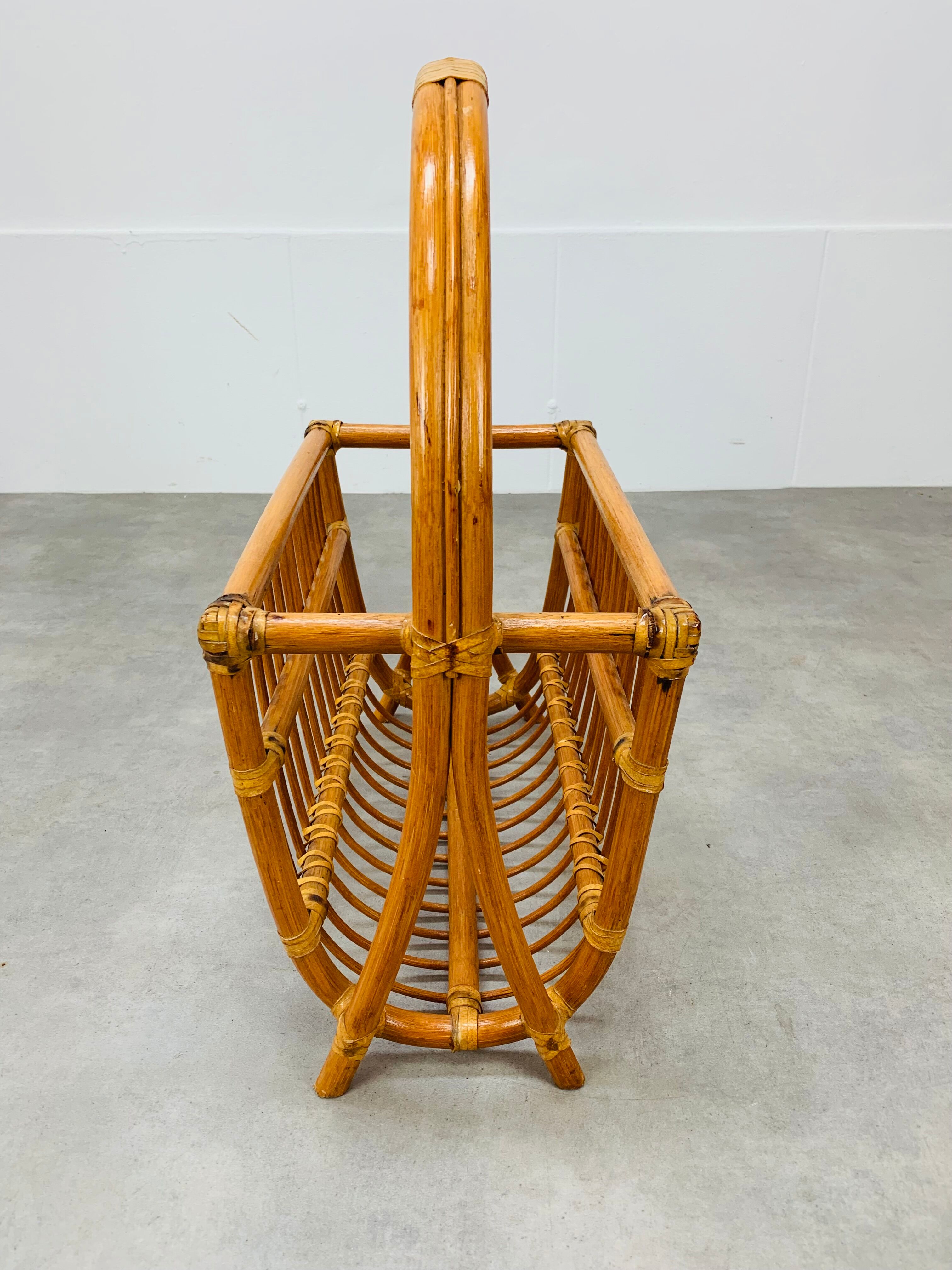 Rattan magazine door 60s