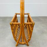 Porte revue en rotin années 60