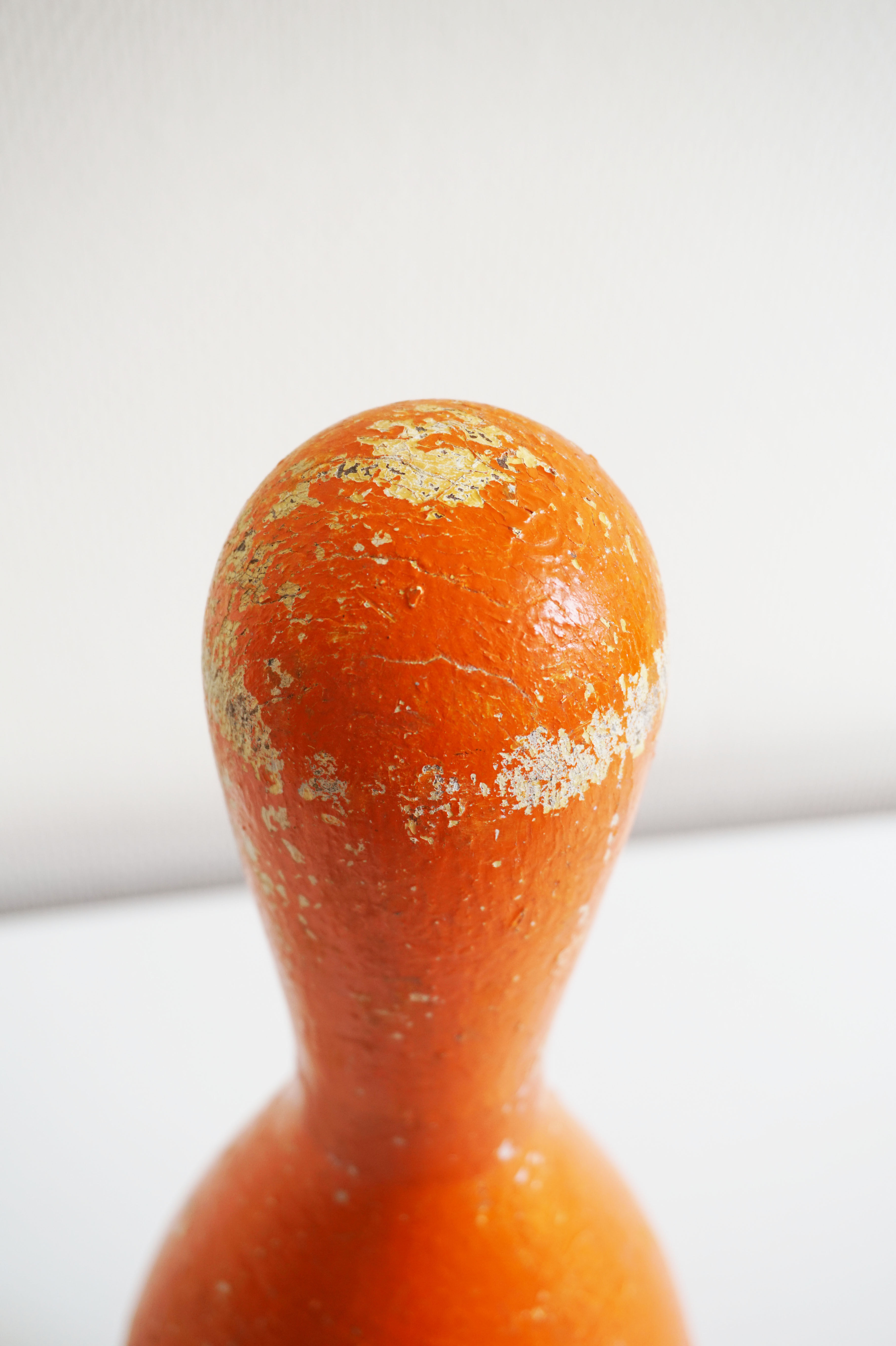 Pin bowling orange wood