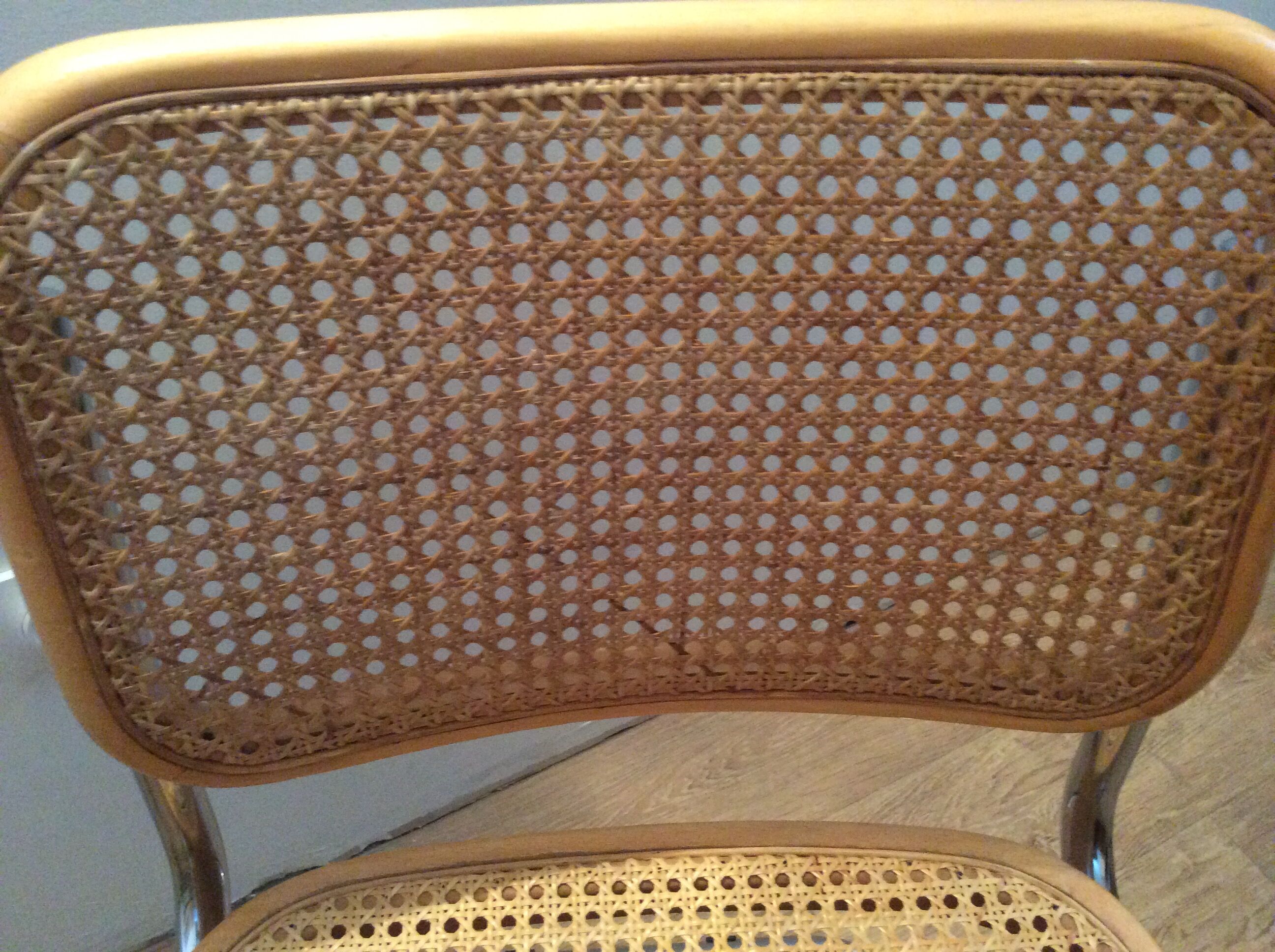 Pair of chairs Marcel Breuer Cesca B32