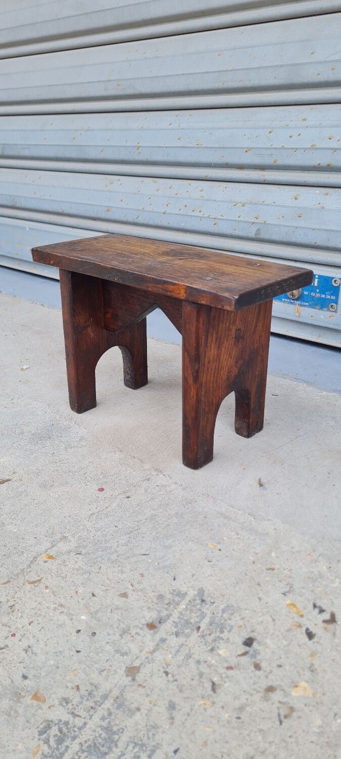Solid oak stool 1940