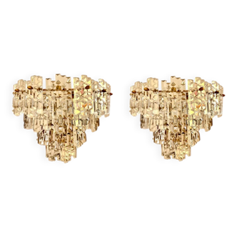 Kinkeldey crystal 4-tier wall lights! 1970s