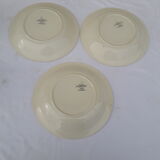 3 hollow plates in Sarreguemines model Cambo