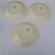 Set de 3 assiettes creuses en faïence de Sarreguemines modèle Cambo