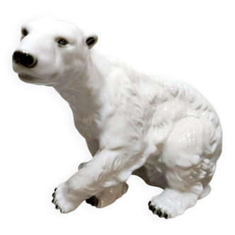 Vintage large porcelain polar bear Royal Dux