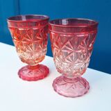 Pair of Baccarat cut crystal glasses, early 20th century