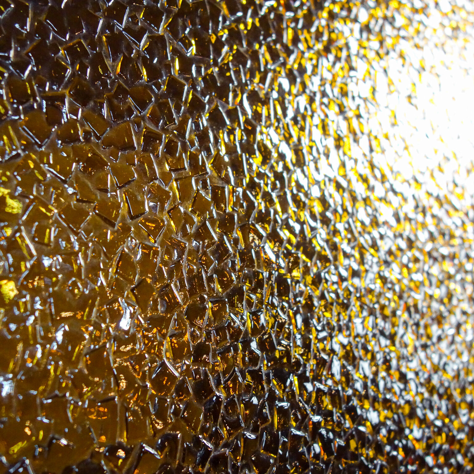 Art deco bookcase with stained glass windows - 1930s