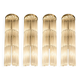 Collection de appliques murales transparentes modernes "Tronchi" — Ensemble de 4