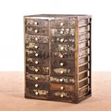 Commode industrielle marron