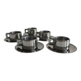 Service de 5 tasses à café en inox STO casalinghi