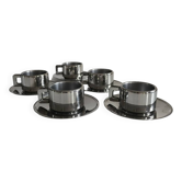 STO Casalinghi 5-piece stainless steel coffee cup set