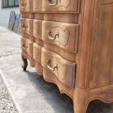 Louis xv style chest of drawers in pickled cherry