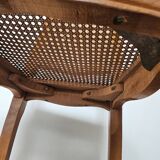 Art Deco oak and cane chair