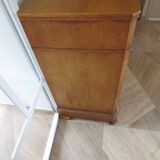 Old - Beautiful solid oak sideboard - 2 doors - 2 drawers in golden oak color