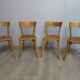 Set of 4 chairs bistros 50s /60