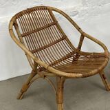 Set coffee table and rattan chairs