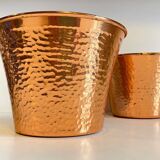 HAMMERED COPPER CACHE-POTS 1960s