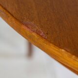 Vintage Scandinavian round teak table, 1960