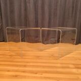 Pair of 1970s Lucite Side Tables